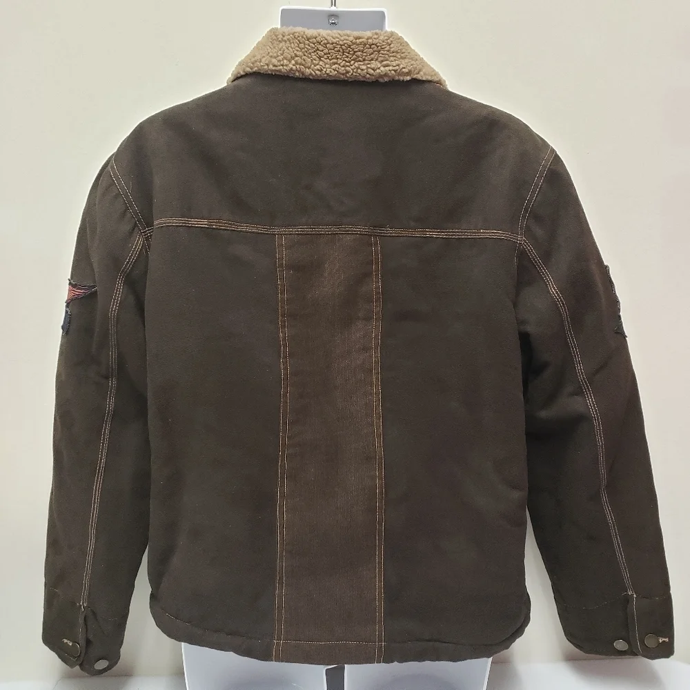 Planet Hollywood Orlando Mens Jacket Sherpa Lined Size Medium - Picture 2 of 9